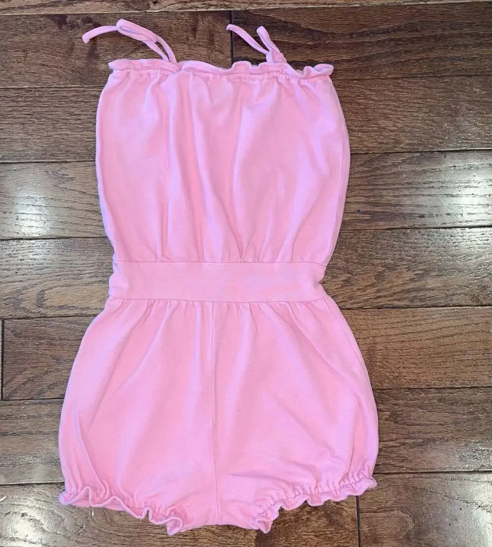 Ralph‎ Lauren Preppy Coquette Pink Bubble Romper 24M Girls
